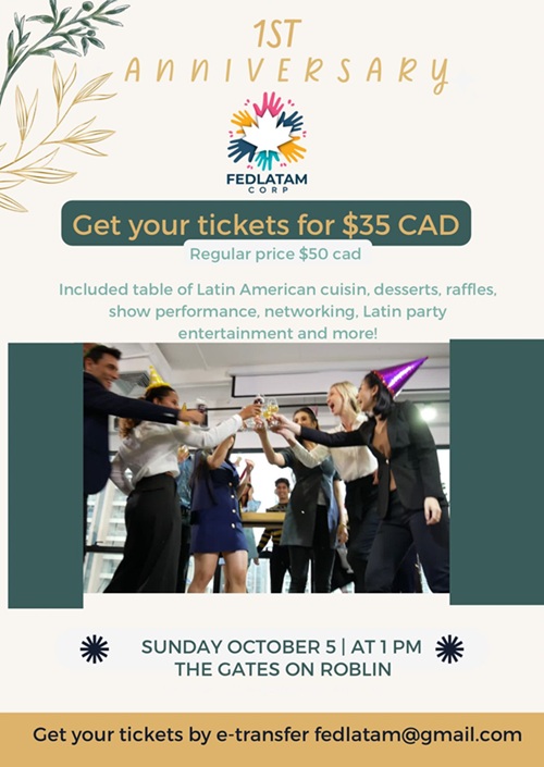 evento Primer Aniversario Fedlatam, The Gates on Roblin